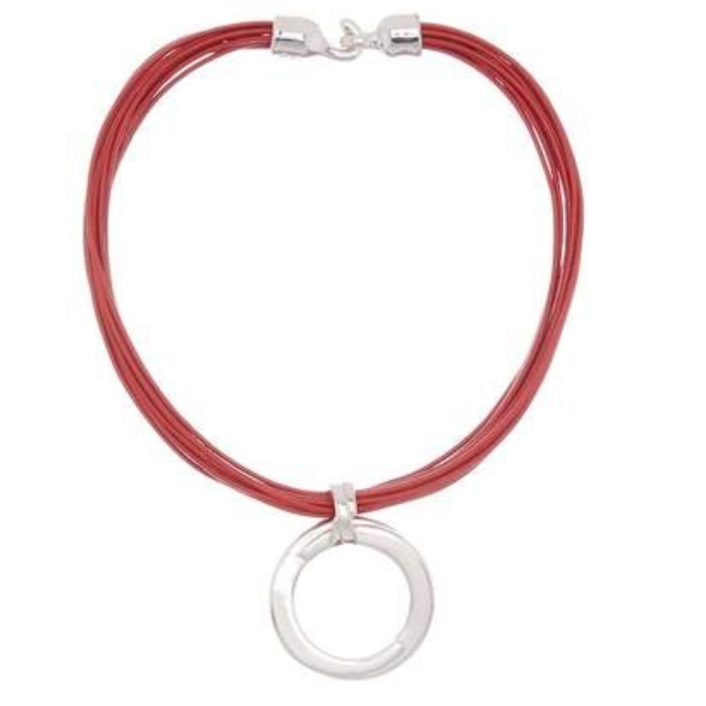 Simon Sebbag Leather Cord Pendant Necklace